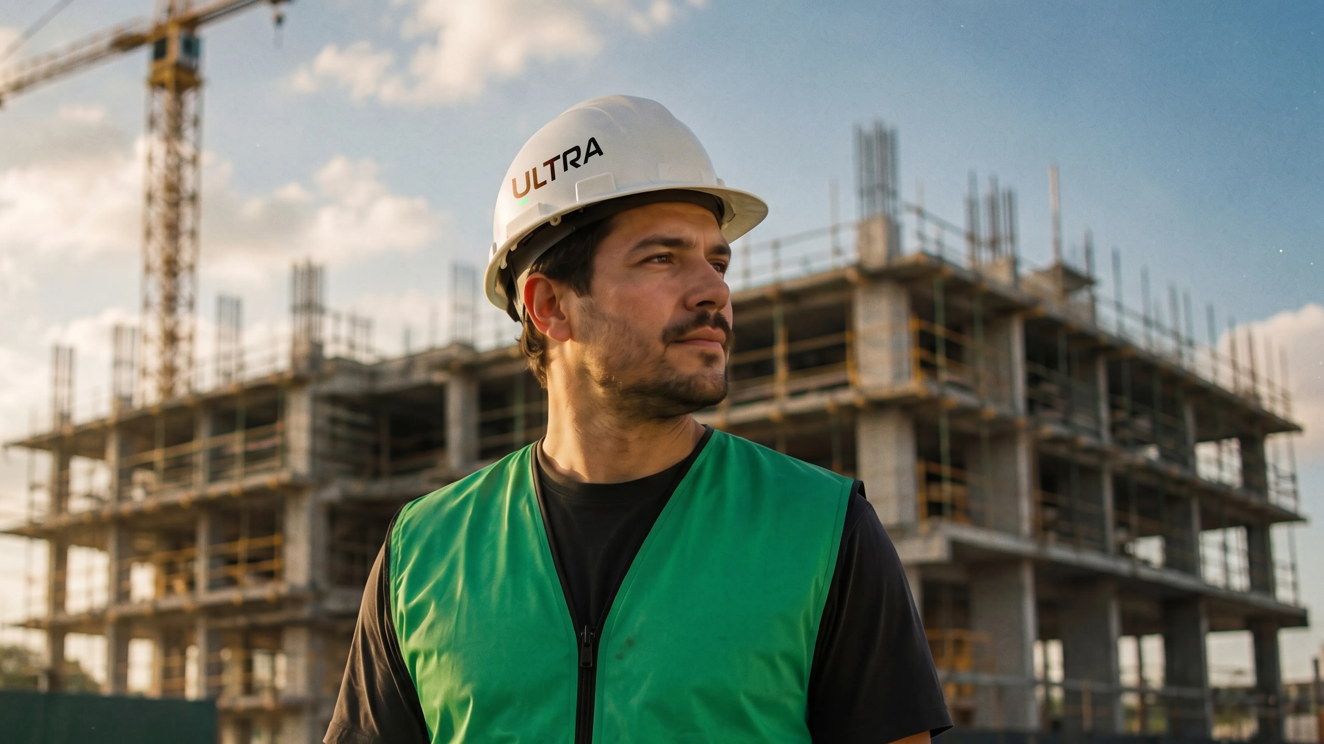 Engenheiro da ULTRA em uma obra em Anápolis